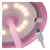 JOY - Zewnętrzna lampa stołowa ładowana przez USB - Ø 11,5 cm - LED Dim. - 1x1,5W 3000K - IP54 - Pink 15500/02/66 Lucide